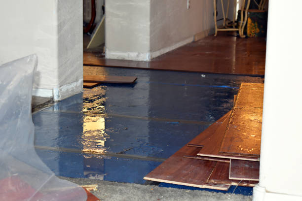 Professional Sewage Cleanup technician working in Victoria, KS